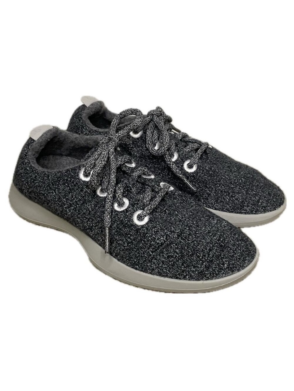 Allbirds Women's Wool Runner Merino Lace Up Sneaker Black Gray Size 6